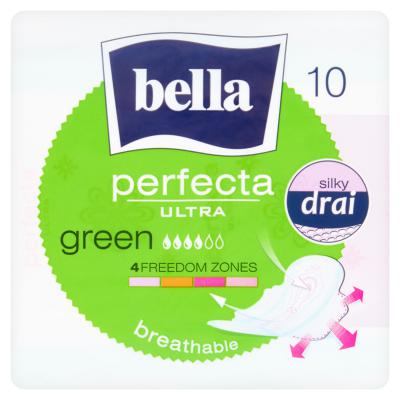 Bella Perfecta Ultra Green Silky Drai Podpaski higieniczne 10 sztuk