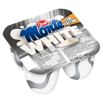 Zott Monte White Deser mleczny 400 g (4 x 100 g)