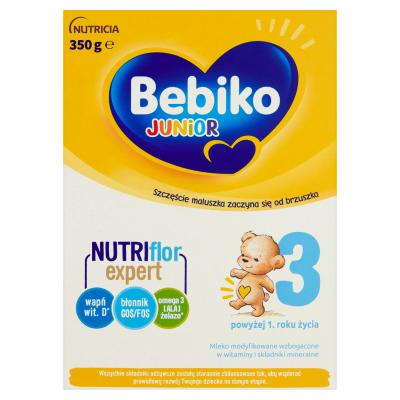 Bebiko Junior 3 Odżywcza formuła na bazie mleka dla dzieci powyżej 1. roku życia 350 g