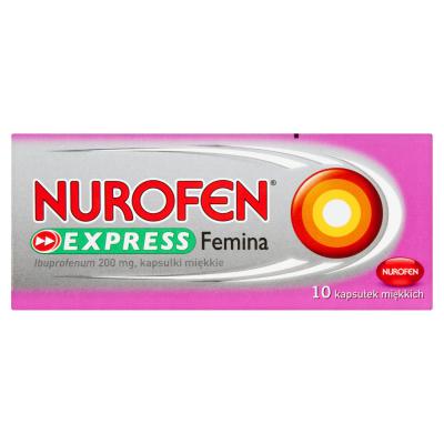 Nurofen Express Femina Kapsułki miękkie 10 sztuk