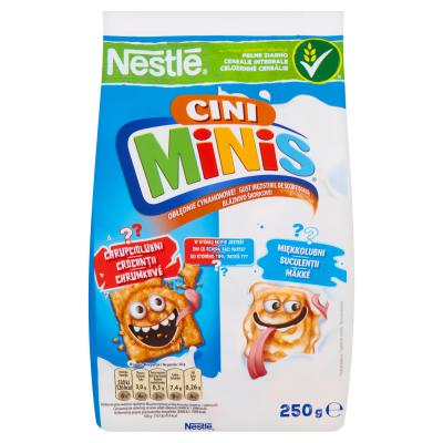 Nestlé Cini Minis Zbożowe kwadraciki o smaku cynamonowym 250 g