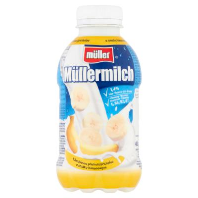 Müller Müllermilch Napój mleczny o smaku bananowym 400 g
