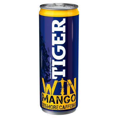 Tiger Max Gazowany napój energetyzujący o smaku mango 250 ml