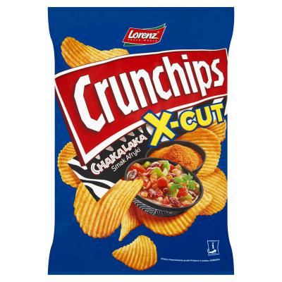 Crunchips X-Cut Chipsy ziemniaczane o smaku chakalaka 140 g