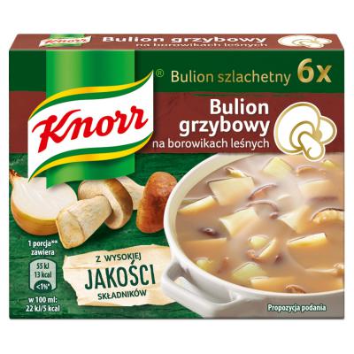 Knorr Bulion szlachetny grzybowy z borowikami 60 g (6 x 10 g)